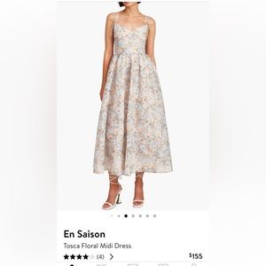 Nordstrom En Saison Tosca Floral Midi Dress size S